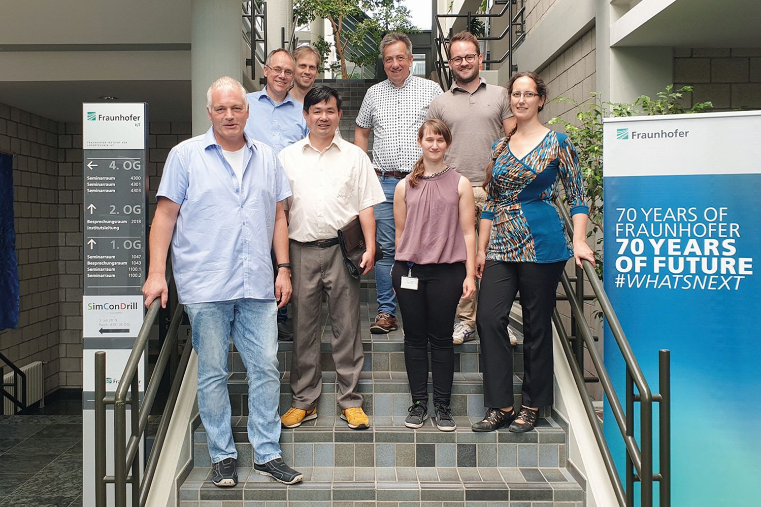 Statustreffen des SimConDrill-Konsortiums im Fraunhofer ILT in Aachen, Juli 2019.